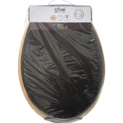 5 FIVE SIMPLY SMART - 5five - abattant wc "modern color" gris charbon en bois