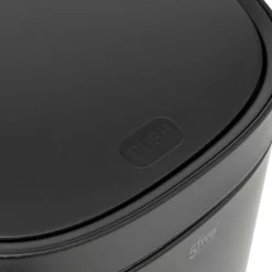 5 FIVE SIMPLY SMART - 5five - poubelle en métal noir 50l