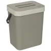 5 FIVE SIMPLY SMART - 5five - poubelle de compost 5l en plastique taupe
