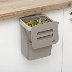 5 FIVE SIMPLY SMART - 5five - poubelle de compost 5l en plastique taupe