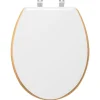 5 FIVE SIMPLY SMART - 5five - abattant wc "modern color" blanc en bois