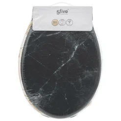 5 FIVE SIMPLY SMART - 5five - abattant wc "léa" noir en bois effet marbre