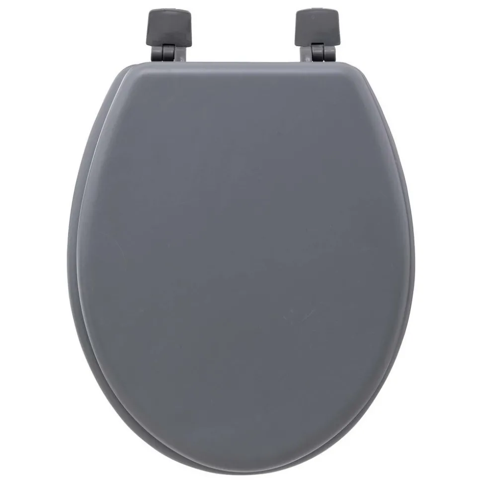 5 FIVE SIMPLY SMART - 5five - abattant wc "colorama" gris en bois laqué