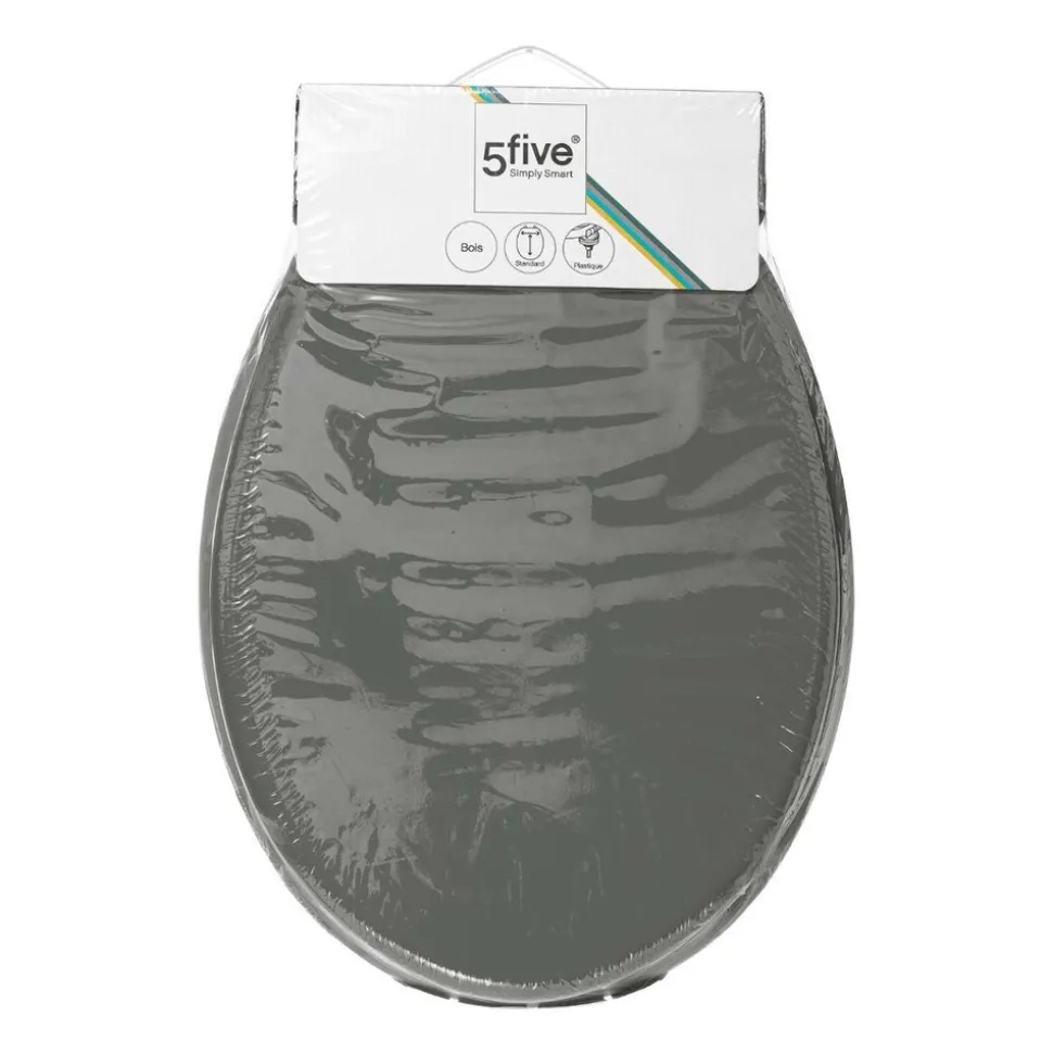 5 FIVE SIMPLY SMART - 5five - abattant wc "colorama" gris en bois laqué