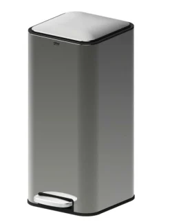 5 FIVE SIMPLY SMART - 5five - poubelle "delta" en métal noir 30l