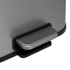 5 FIVE SIMPLY SMART - 5five - poubelle soft close en inox finition mat 5l