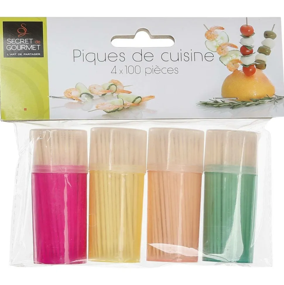 5 FIVE SIMPLY SMART - 5five - 4 boîtes 100 cure-dents bambou