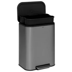 5 FIVE SIMPLY SMART - 5five - poubelle en inox finition mat 50l