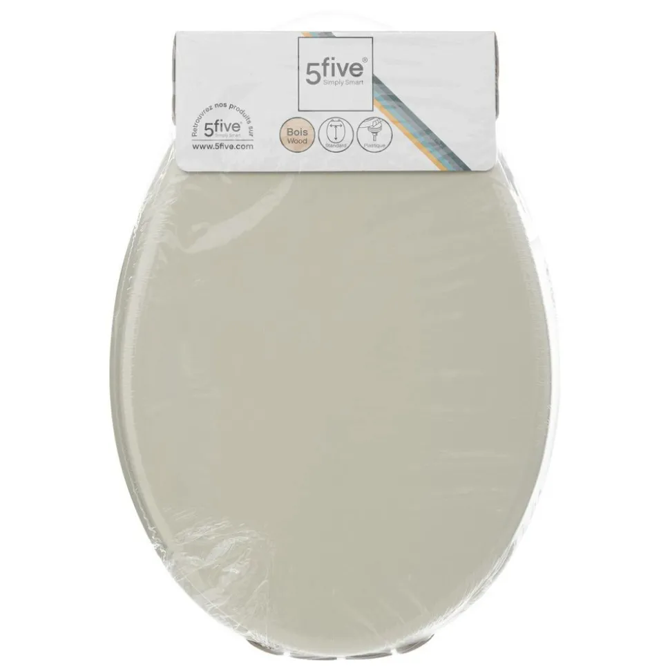 5 FIVE SIMPLY SMART - 5five - abattant wc taupe en bois