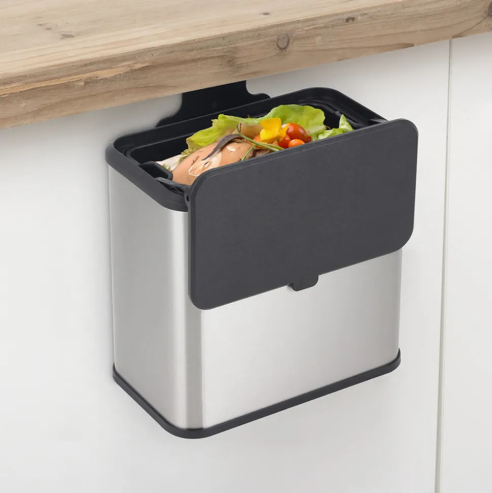 5 FIVE SIMPLY SMART - 5five - poubelle à compost en inox 5l