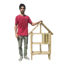 2.- MASGAMES OUTDOOR FURNITURE - Hôtel pour insectes masgames l 5 étoiles seule la structure de l'hôtel