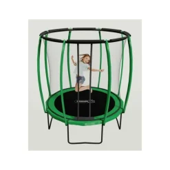 1.- MASGAMES OUTDOOR GAMES - Trampoline masgames premium 305 avec filet de protection, échelle et ancrages