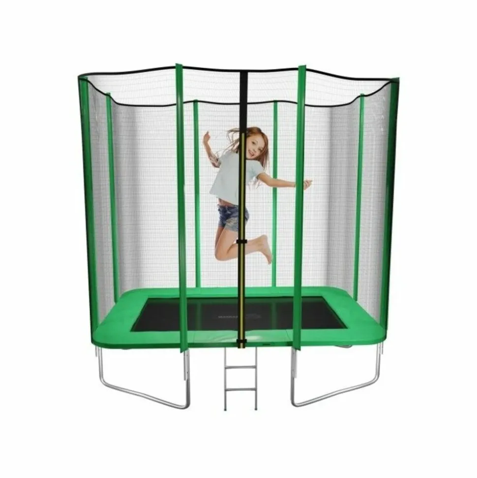 1.- MASGAMES OUTDOOR GAMES - Trampoline rectangulaire deluxe m masgames