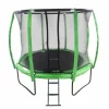 1.- MASGAMES OUTDOOR GAMES - Trampoline masgames premium 244 avec filet de protection, échelle, ancrages et housse de protection