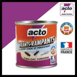ACTO - Acto cubo gaz - fumigène insecticide polyvalent | fabriqué en france