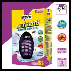 ACTO - Acto grill'insectes lampe led u.v. 30 m² - votre alliée contre les insectes vola