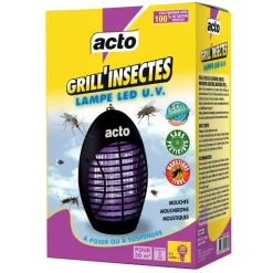 ACTO - Acto grill'insectes lampe led u.v. 30 m² - votre alliée contre les insectes vola
