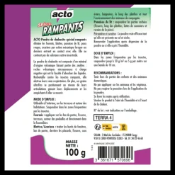 ACTO - Acto poudre anti-insectes rampants : protection naturelle et efficace