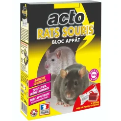 ACTO - Acto rats - souris blocs appâts - 8 x 30 grs - le meilleur choix pour une dérati