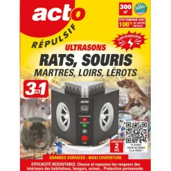 ACTO - Répulsif à ultrasons fixe 鈥à brancher sur secteur