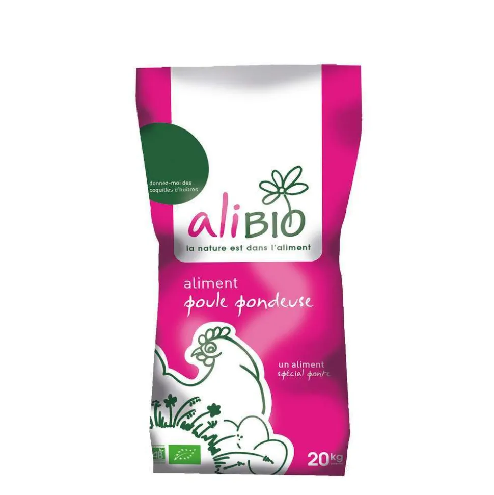 ALIBIO - Mélange de granulés Alibio pour poules pondeuses - 20 kg