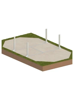 ALTANKA - Piscine en bois nemo 7,3x3,97 - h.1,45 m cadre en métal, sans dalle béton - bas7305ospu+sza - altanka