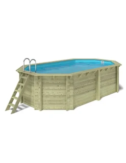 ALTANKA - Piscine en bois nemo 5,79x3,49 - h.1,45 m cadre en métal, sans dalle béton - bas7304ospu - altanka