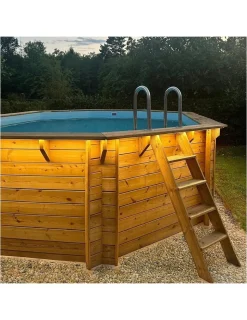 ALTANKA - Piscine en bois nemo 5,79x3,49 - h.1,45 m cadre en métal, sans dalle béton - bas7304ospu - altanka
