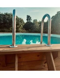 ALTANKA - Piscine en bois nemo 5,79x3,49 - h.1,45 m cadre en métal, sans dalle béton - bas7304ospu - altanka