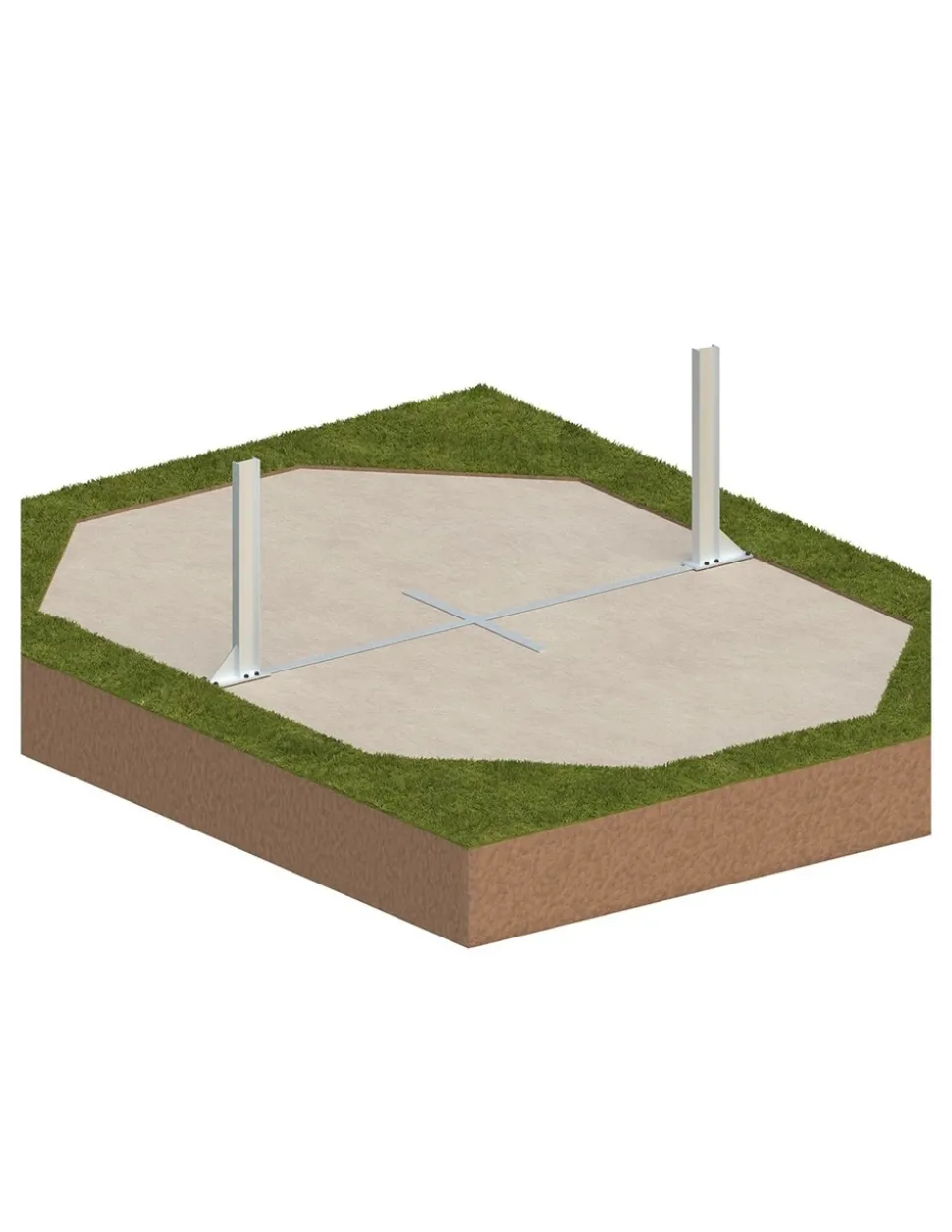 ALTANKA - Piscine en bois nemo 5,79x3,49 - h.1,45 m cadre en métal, sans dalle béton - bas7304ospu - altanka