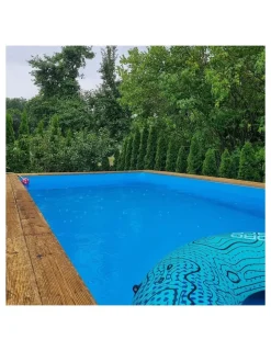 ALTANKA - Piscine en bois aqua 8,5x4,35 - h.1,45 m cadre en métal, sans dalle béton - bas7309ospu - altanka