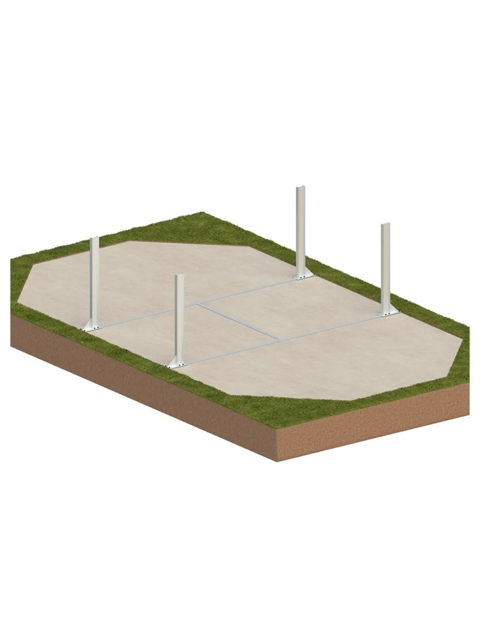 ALTANKA - Piscine en bois nemo 7,3x3,97 - h.1,45 m cadre en métal, sans dalle béton - bas7305ospu - altanka