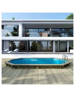 ALTANKA - Piscine en bois nemo 5,79x3,49 - h.1,45 m cadre en métal, sans dalle béton - bas7304ospu+sza - altanka