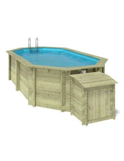 ALTANKA - Piscine en bois nemo 5,79x3,49 - h.1,45 m cadre en métal, sans dalle béton - bas7304ospu+sza - altanka