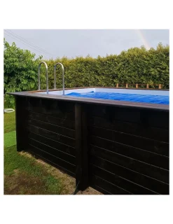 ALTANKA - Piscine en bois aqua 4,65x2,85 - h.1,24 m fixations à visser - bas7306ospl+sza - altanka