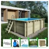 ALTANKA - Piscine en bois aqua 4,65x2,85 - h.1,24 m cadre en métal, sans dalle béton - bas7306ospu+sza - altanka