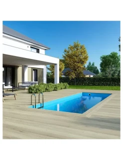 ALTANKA - Piscine en bois aqua 6,1x2,85 - h.1,31 m fixations à visser - bas7307ospl+sza - altanka