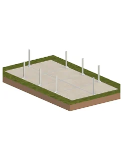 ALTANKA - Piscine en bois aqua 8,5x4,35 - h.1,45 m cadre en métal, sans dalle béton - bas7309ospu+sza - altanka