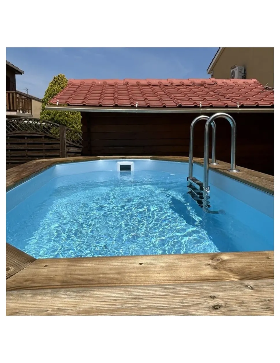 ALTANKA - Piscine en bois nemo 4,3x3 - h.1,31 m cadre en métal, sans dalle béton - bas7303ospu+sza - altanka