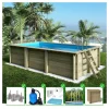 ALTANKA - Piscine en bois aqua 6,1x2,85 - h.1,31 m fixations à sceller - bas7307ospi+sza - altanka