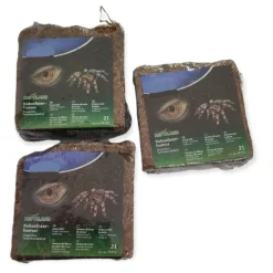 ANIMALLPARADISE - 2 litres x3 de fibres de noix de coco compressé reptiles et amphibiens.