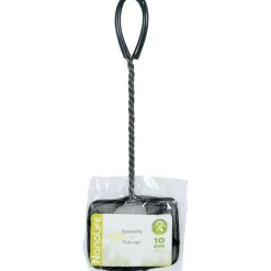 ANIMALLPARADISE - Epuisette filet noir, maille moyenne, 10 cm x 8.5 x 32 cm, aquarium