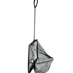 ANIMALLPARADISE - Epuisette filet noir, maille moyenne, 25 cm x 22 x 55 cm, aquarium