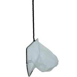 ANIMALLPARADISE - Epuisette filet blanc, maille fine, 20 cm x 16 x 53 cm, aquarium