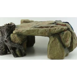 ANIMALLPARADISE - Plateau de roche avec souche 25 cm, aquarium