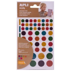 APLI - Gommettes nature couleur kraft