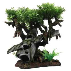 AQUA DELLA - Décor épave d' avion arbre 26x24x27.5cm
