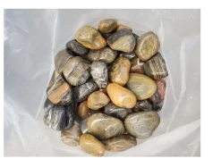 AQUAGART - 20 kg galets polis, gravier brillant, galets de rivière, cailloux, cailloux de jardin, gravier décoratif #