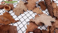 AQUAGART - Filet de bassin 26 m x 10 m noir, filet d'étang à poisson, filet à feuilles, filet, filet de protection contre les oiseaux, robuste