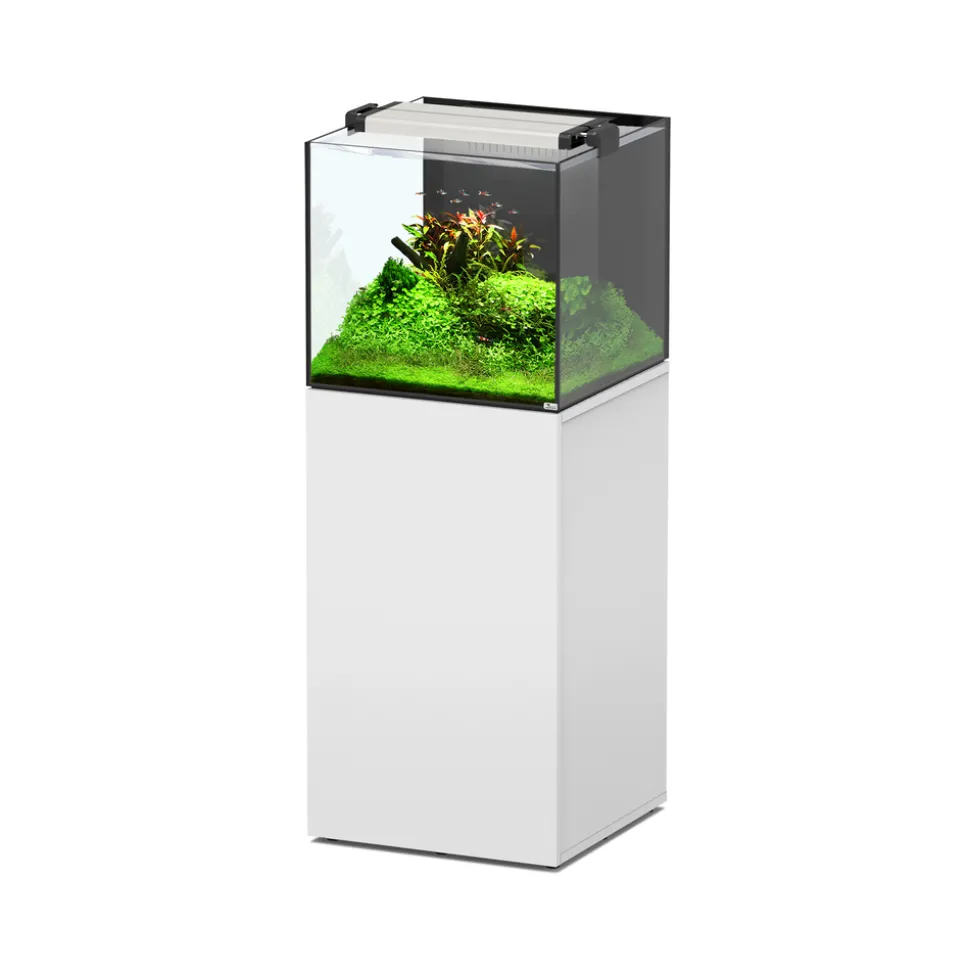 AQUATLANTIS - Aquarium avec meuble Aquaview 50 blanc - 50x50x45 cm 113 L